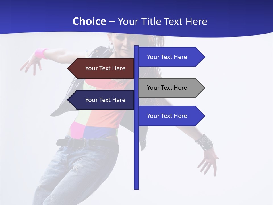 Cool Breakdance Female PowerPoint Template