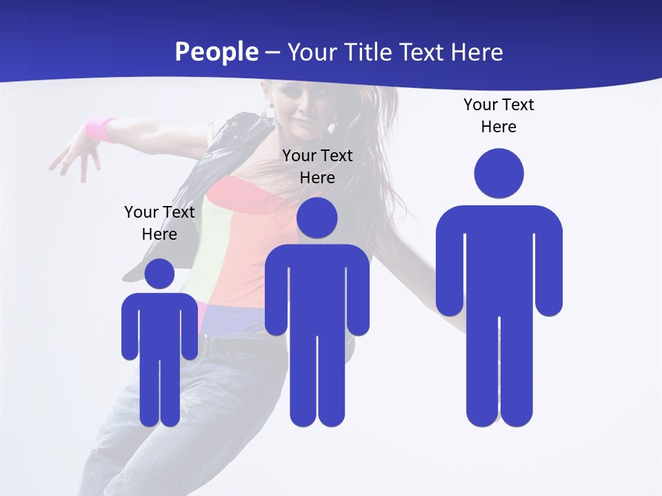 Cool Breakdance Female PowerPoint Template