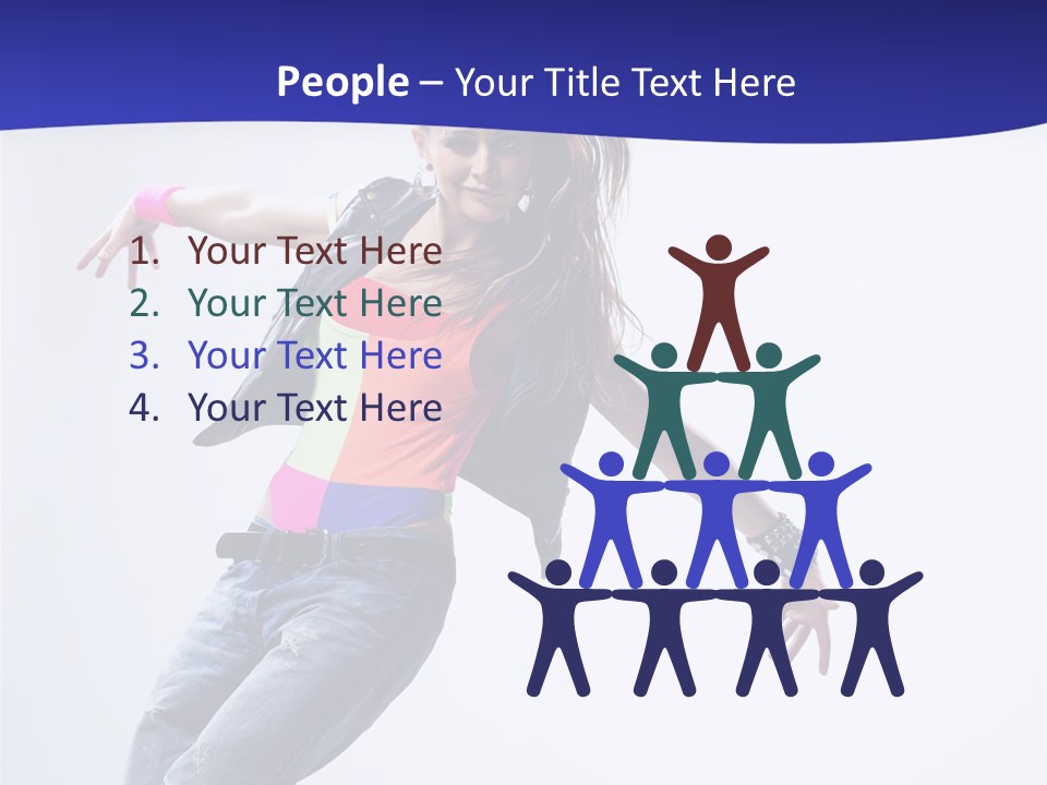 Cool Breakdance Female PowerPoint Template