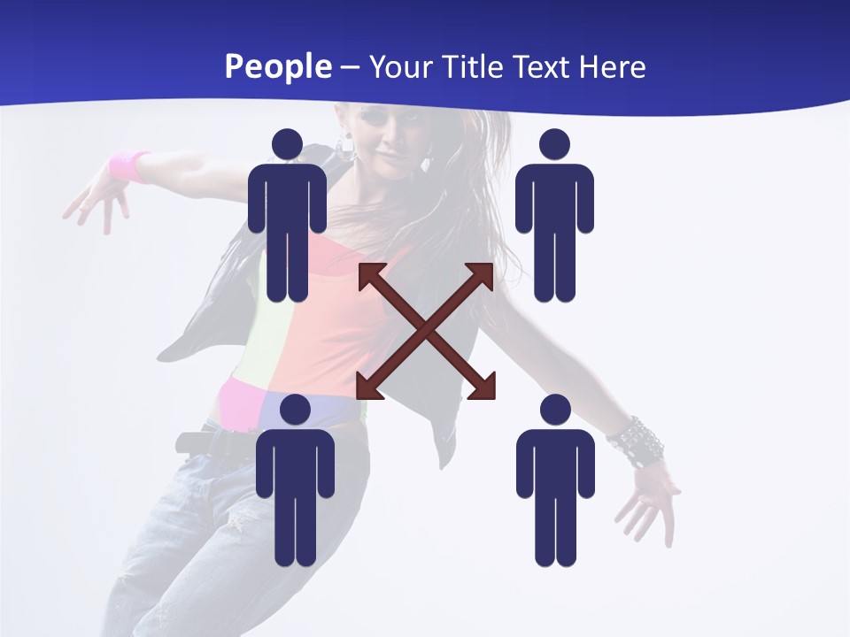 Cool Breakdance Female PowerPoint Template