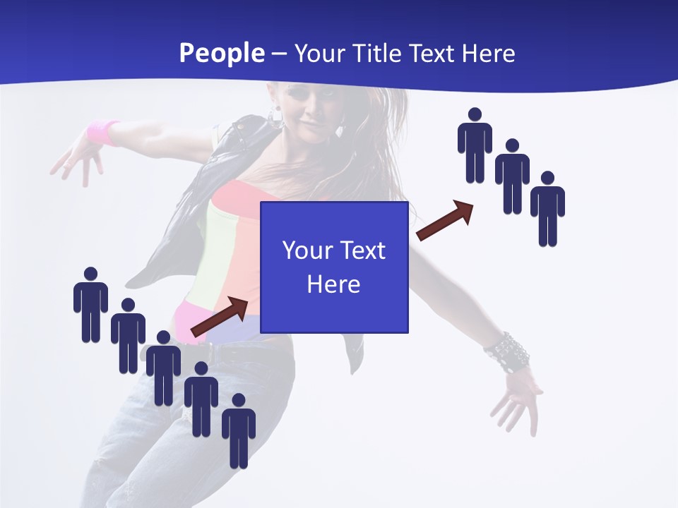 Cool Breakdance Female PowerPoint Template