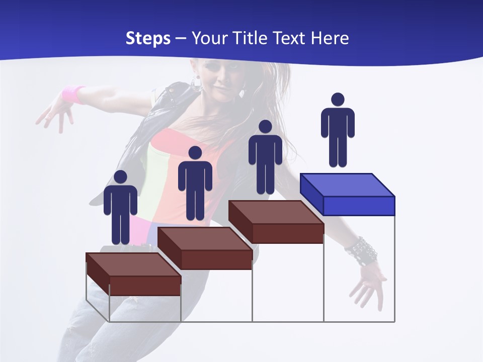 Cool Breakdance Female PowerPoint Template