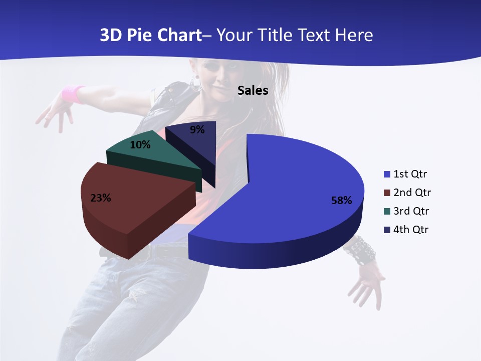 Cool Breakdance Female PowerPoint Template