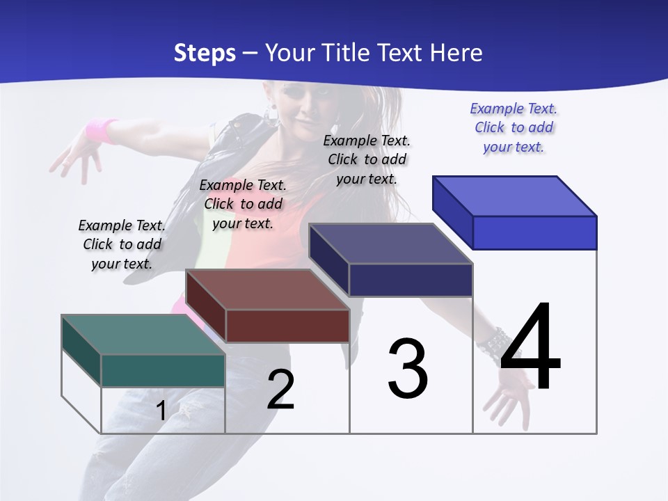 Cool Breakdance Female PowerPoint Template