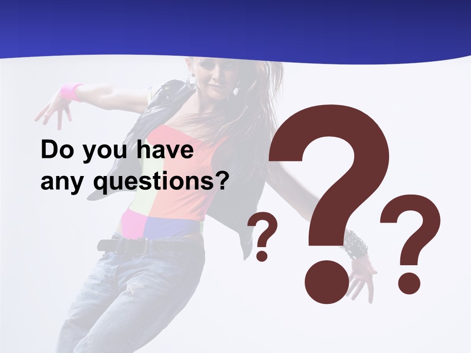 Cool Breakdance Female PowerPoint Template