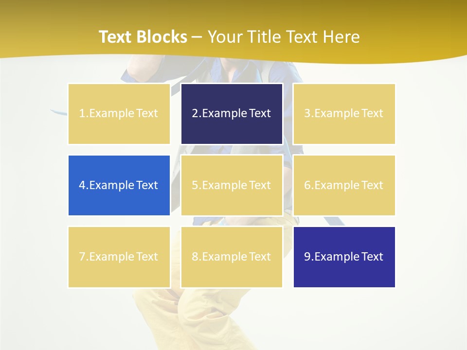 Color Fitness Moving PowerPoint Template