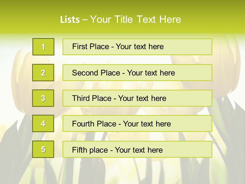 Beautiful Greeting Meadow PowerPoint Template