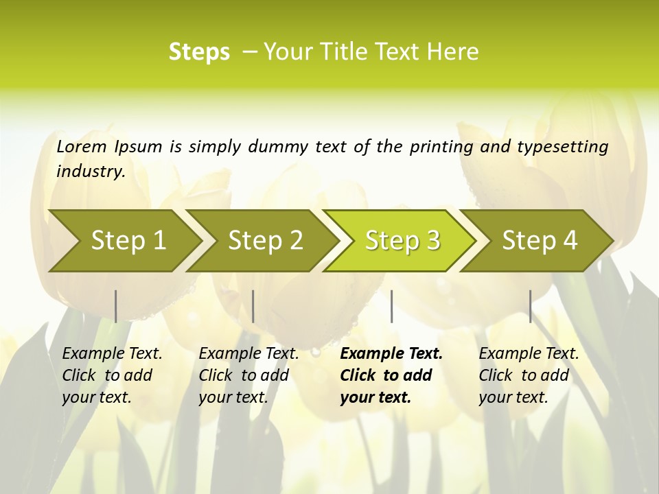 Beautiful Greeting Meadow PowerPoint Template