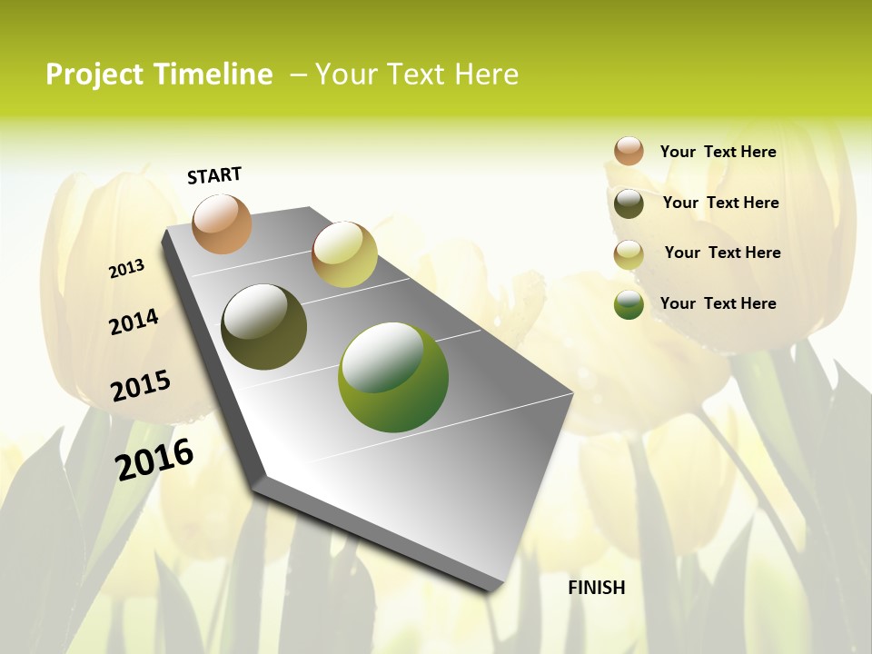Beautiful Greeting Meadow PowerPoint Template