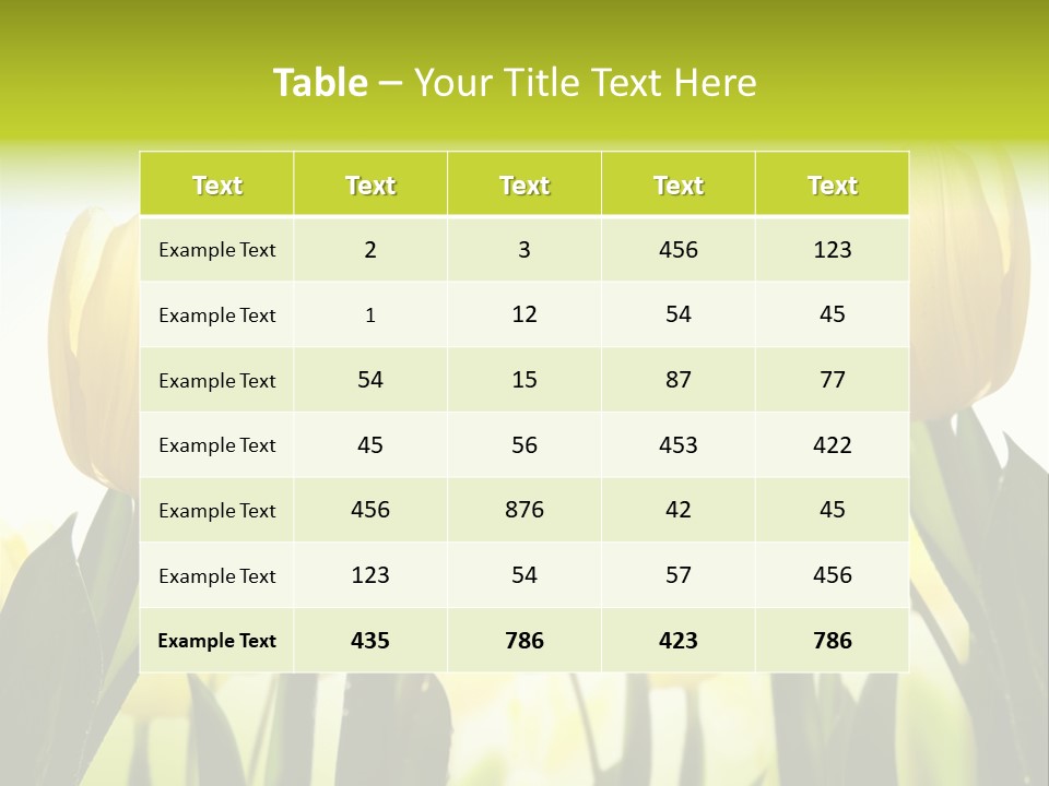 Beautiful Greeting Meadow PowerPoint Template