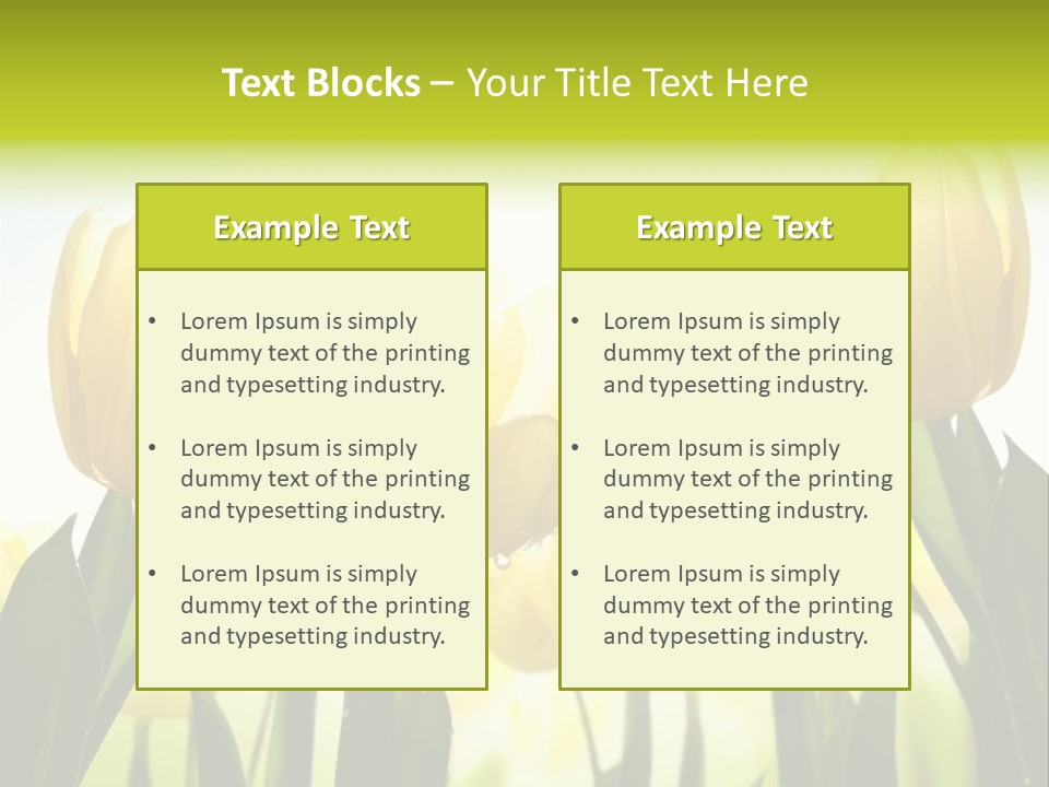 Beautiful Greeting Meadow PowerPoint Template