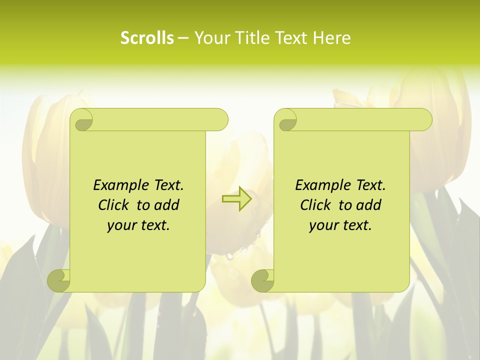 Beautiful Greeting Meadow PowerPoint Template
