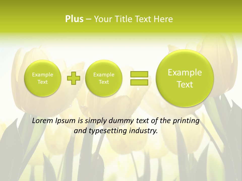 Beautiful Greeting Meadow PowerPoint Template