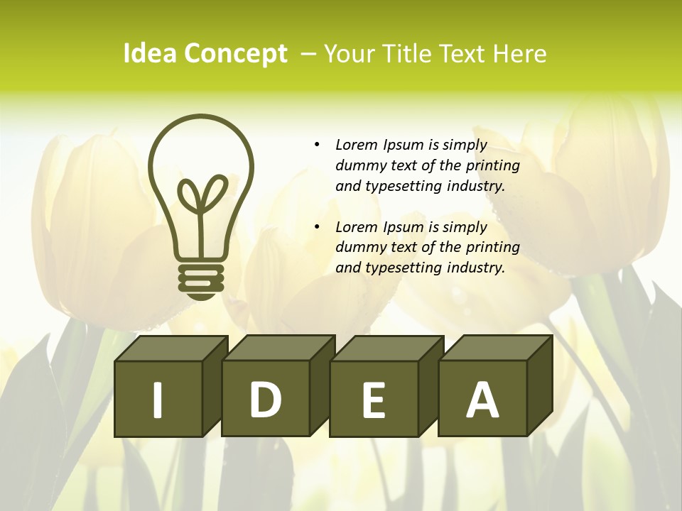 Beautiful Greeting Meadow PowerPoint Template