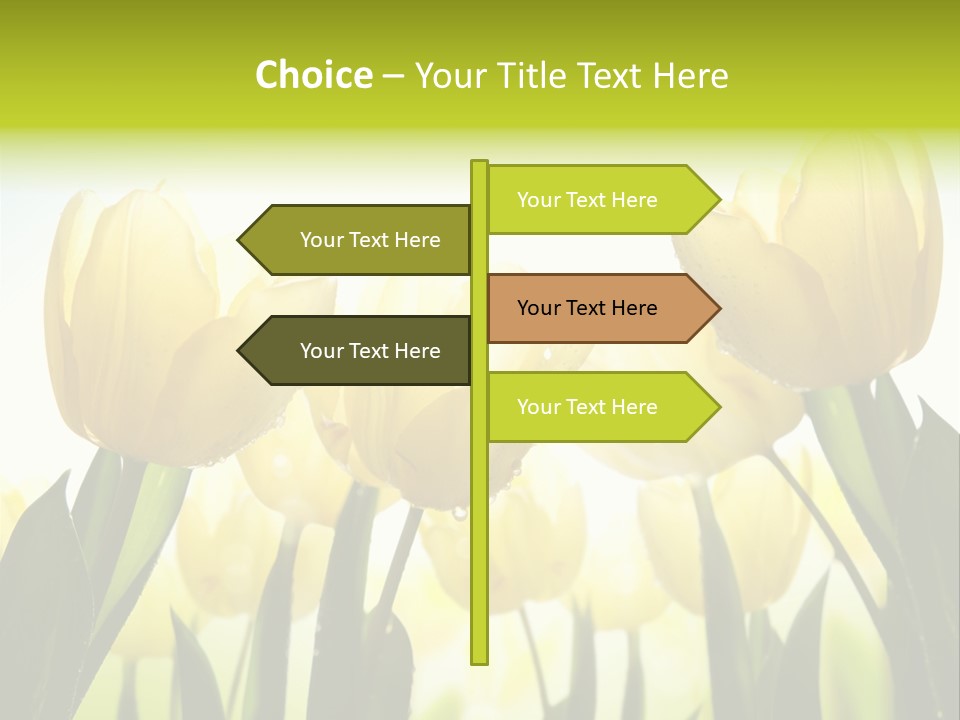 Beautiful Greeting Meadow PowerPoint Template