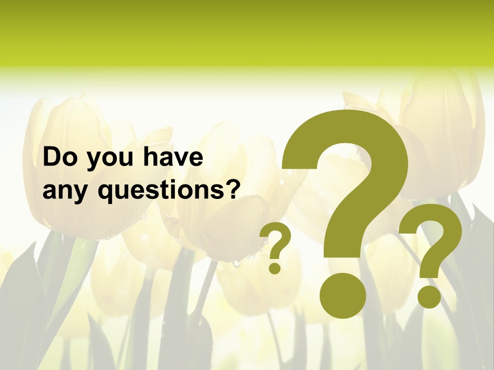 Beautiful Greeting Meadow PowerPoint Template