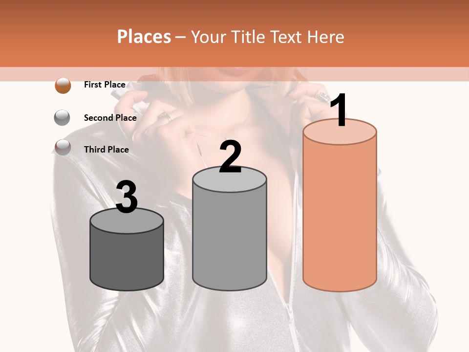 Model Background Bright PowerPoint Template