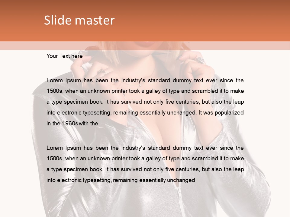 Model Background Bright PowerPoint Template