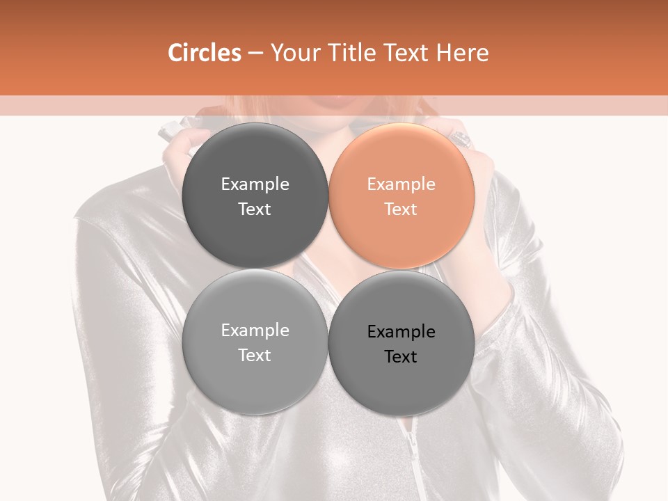 Model Background Bright PowerPoint Template