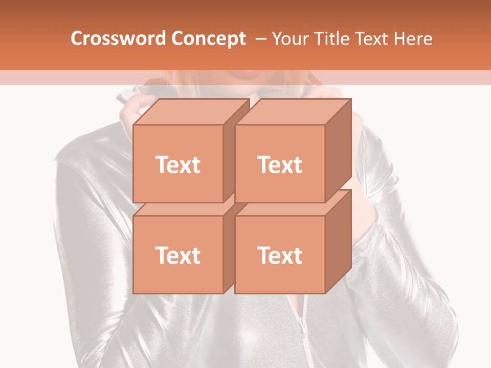 Model Background Bright PowerPoint Template