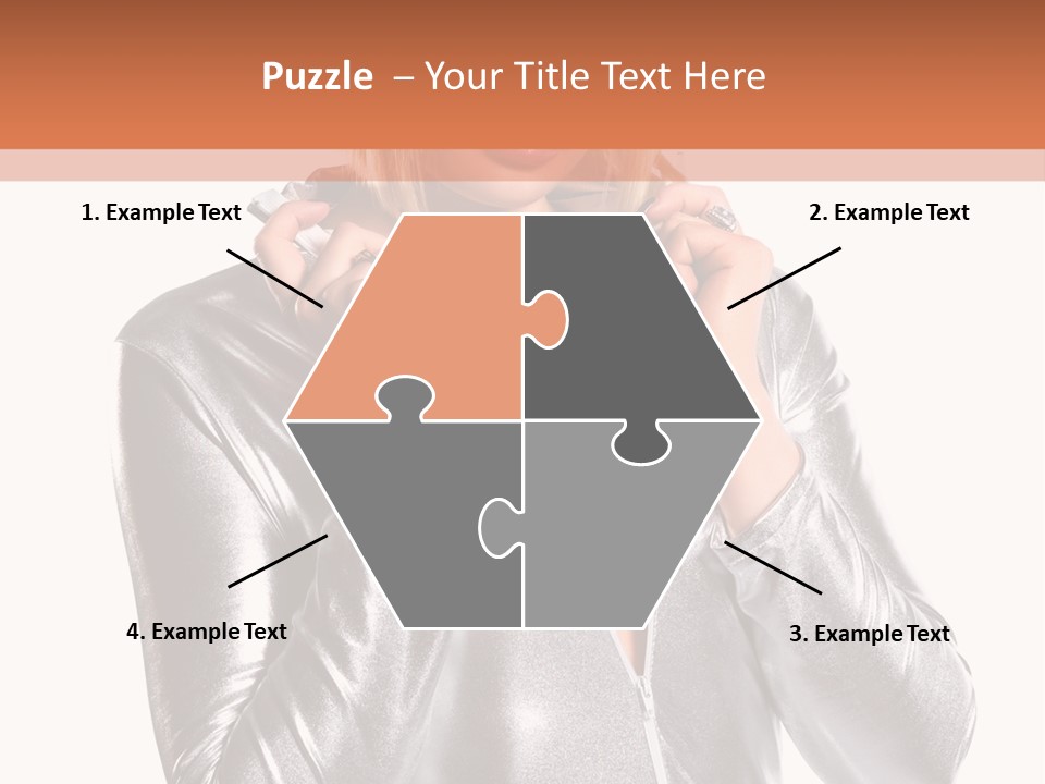 Model Background Bright PowerPoint Template