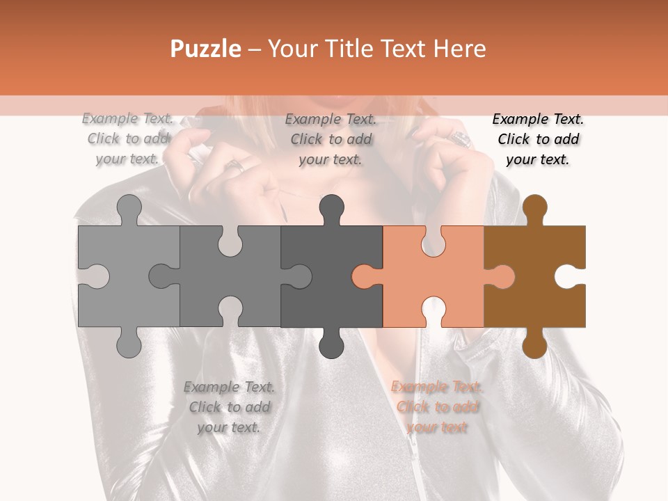 Model Background Bright PowerPoint Template