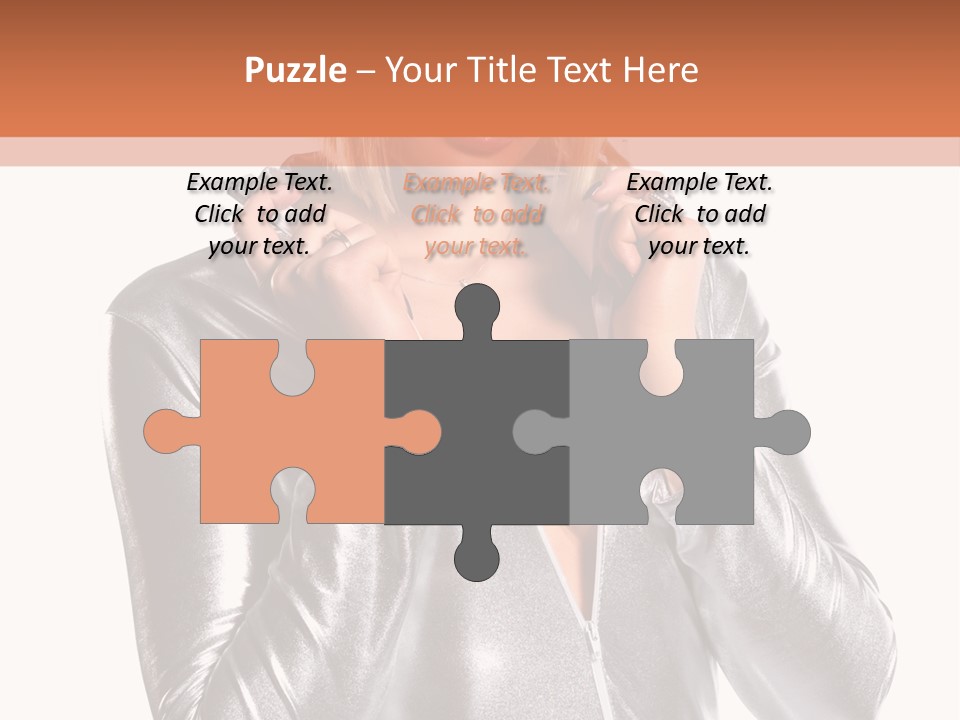 Model Background Bright PowerPoint Template