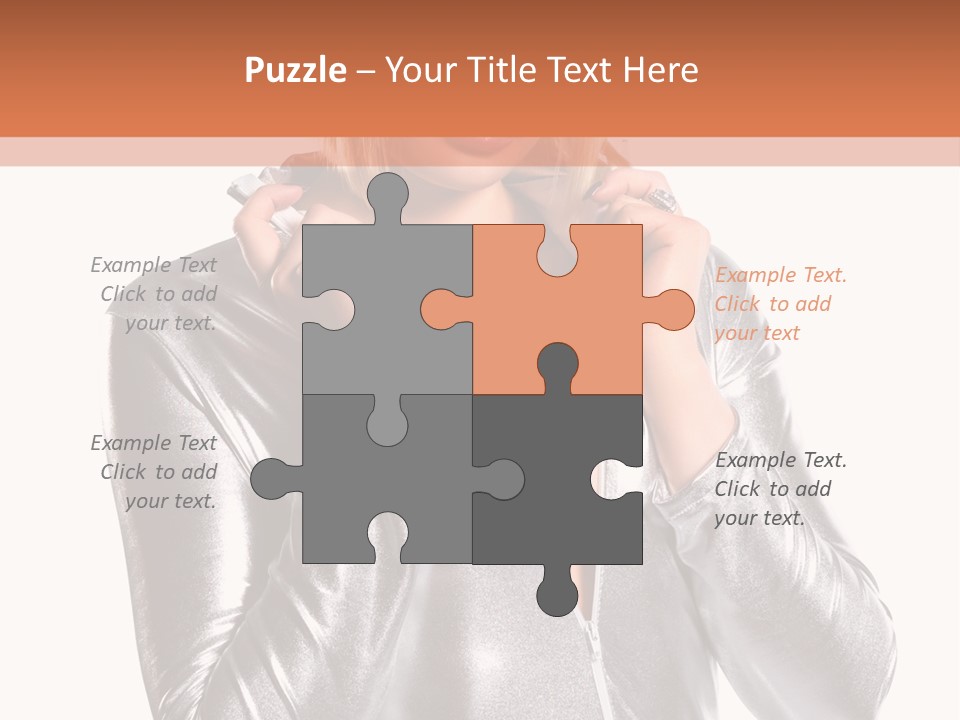 Model Background Bright PowerPoint Template