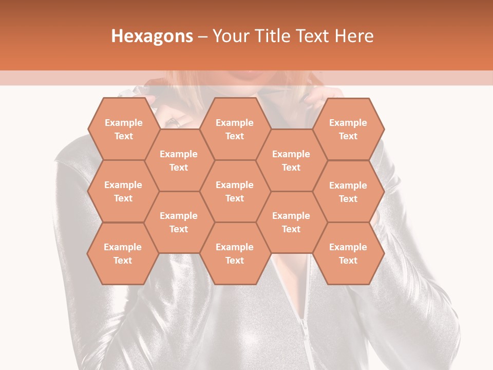 Model Background Bright PowerPoint Template