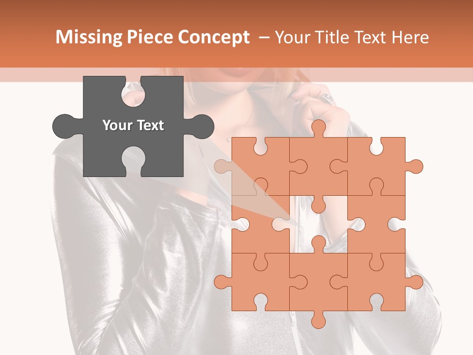 Model Background Bright PowerPoint Template