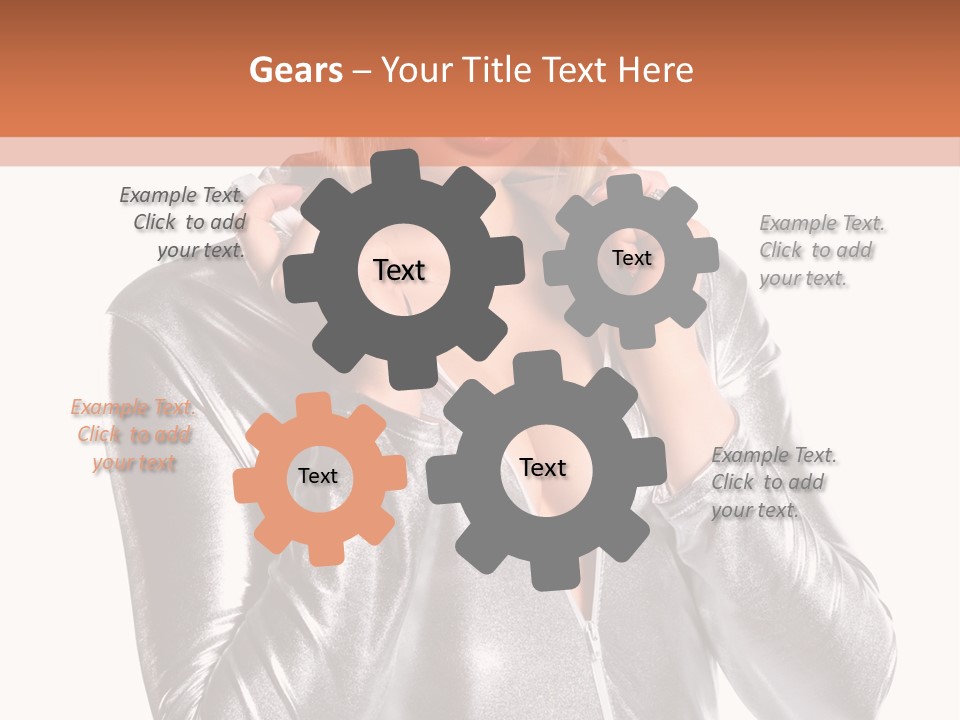 Model Background Bright PowerPoint Template