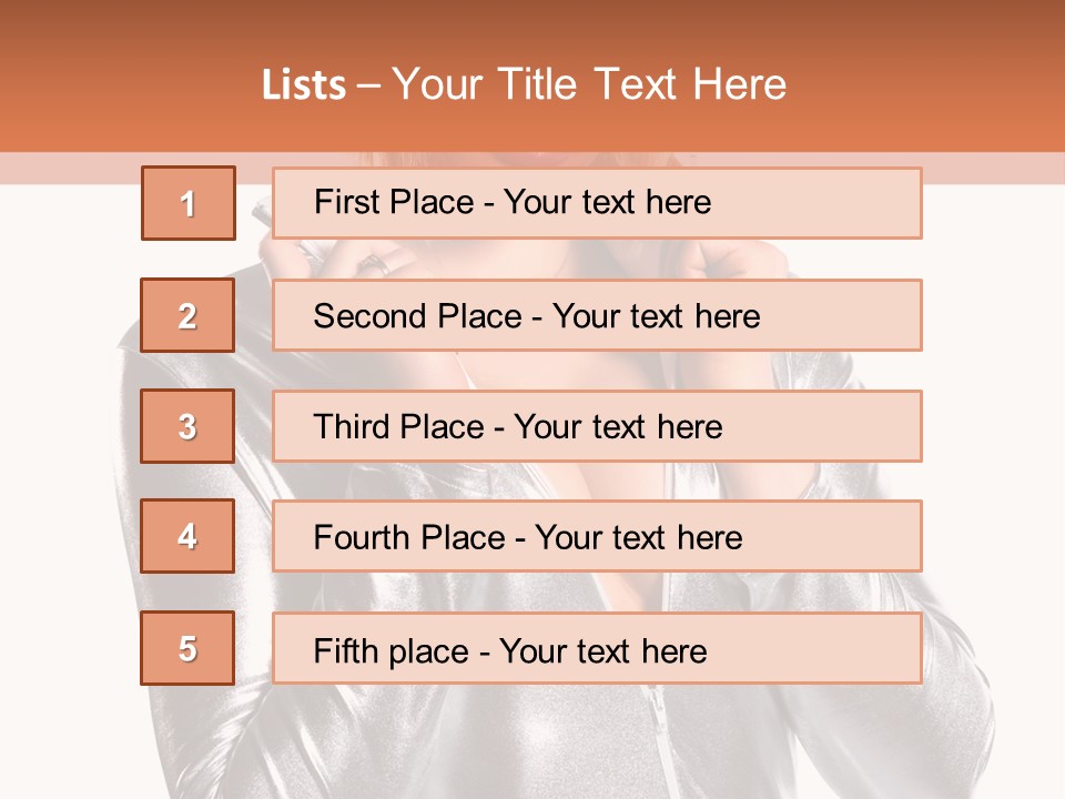 Model Background Bright PowerPoint Template