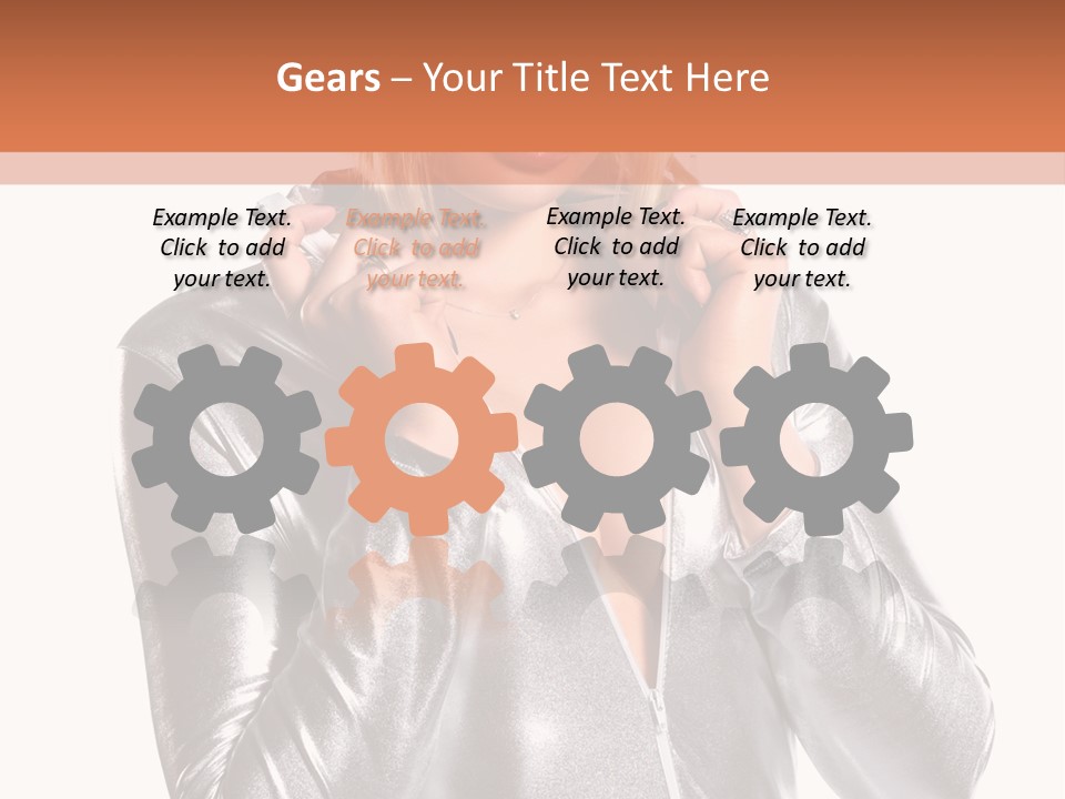 Model Background Bright PowerPoint Template