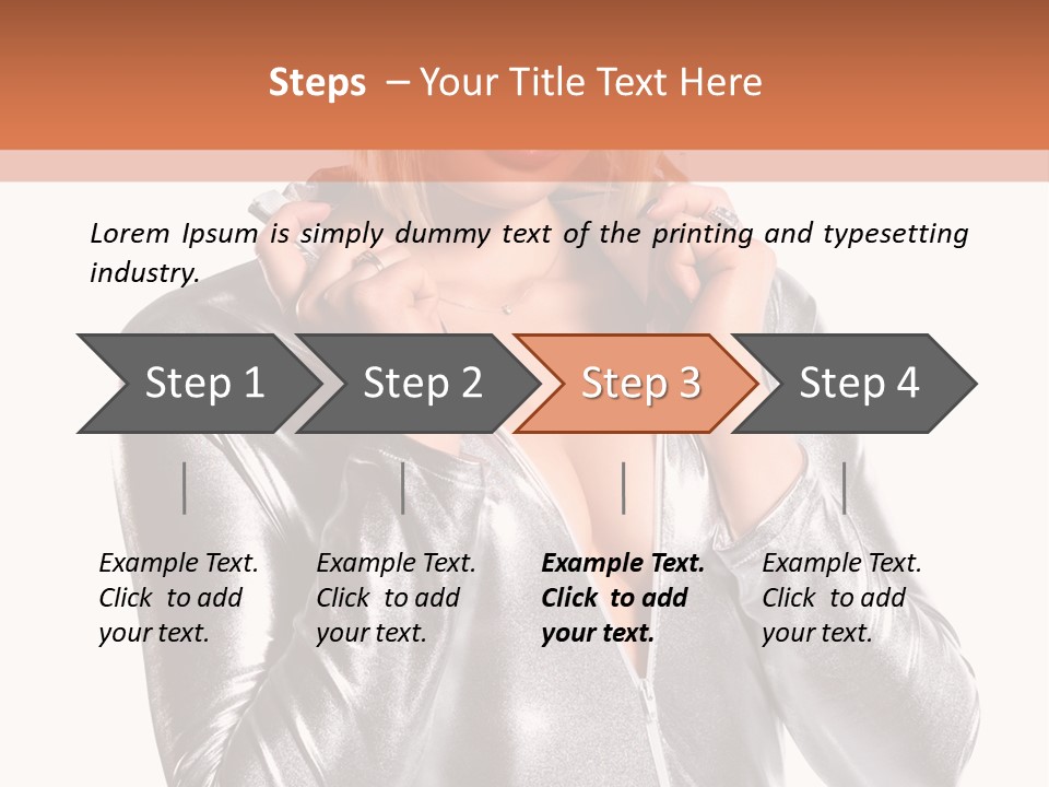 Model Background Bright PowerPoint Template