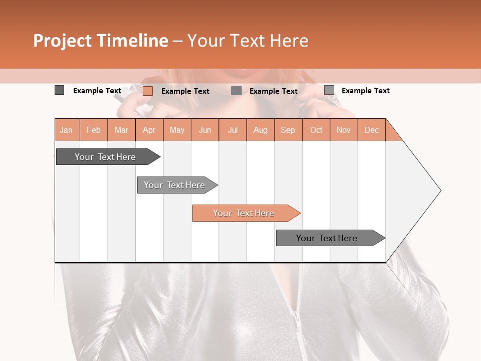 Model Background Bright PowerPoint Template