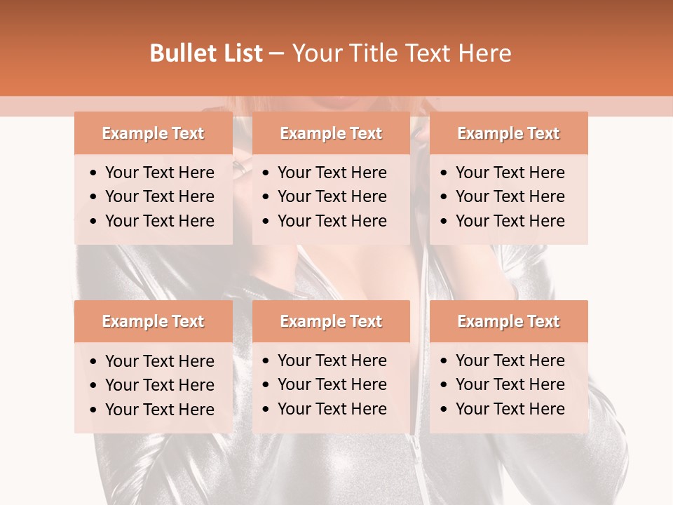 Model Background Bright PowerPoint Template