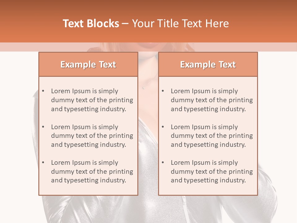 Model Background Bright PowerPoint Template