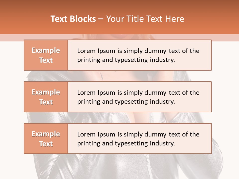 Model Background Bright PowerPoint Template