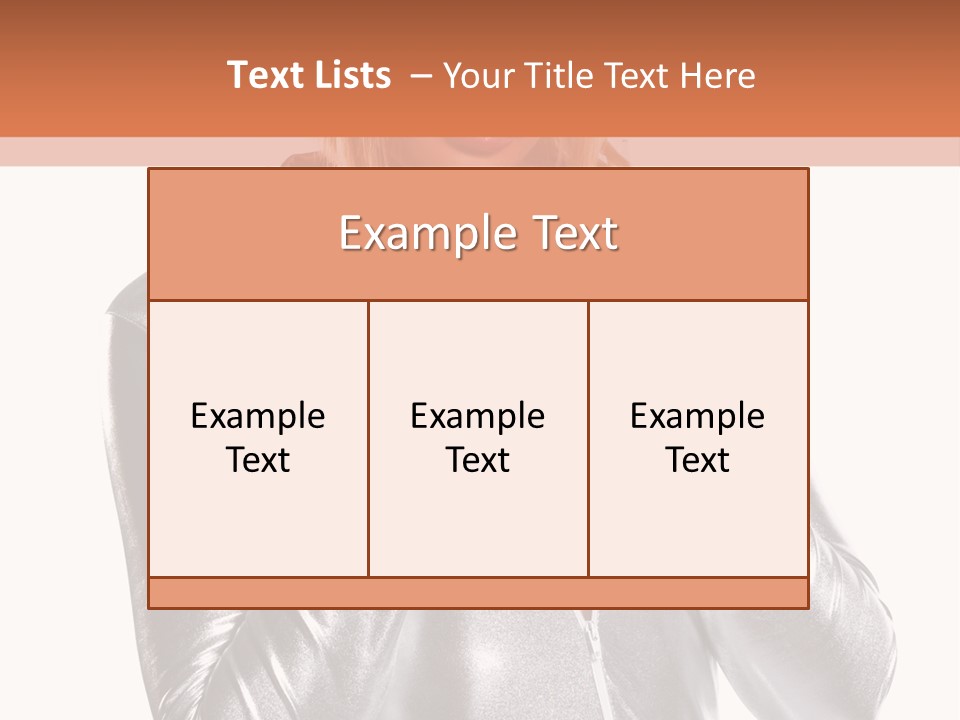 Model Background Bright PowerPoint Template