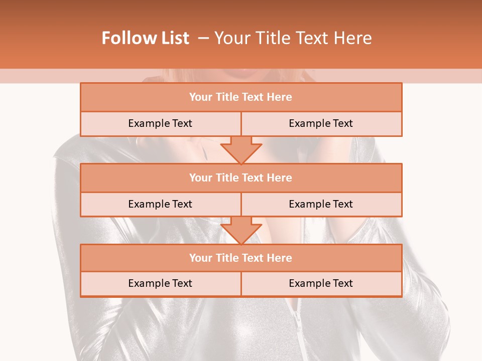 Model Background Bright PowerPoint Template