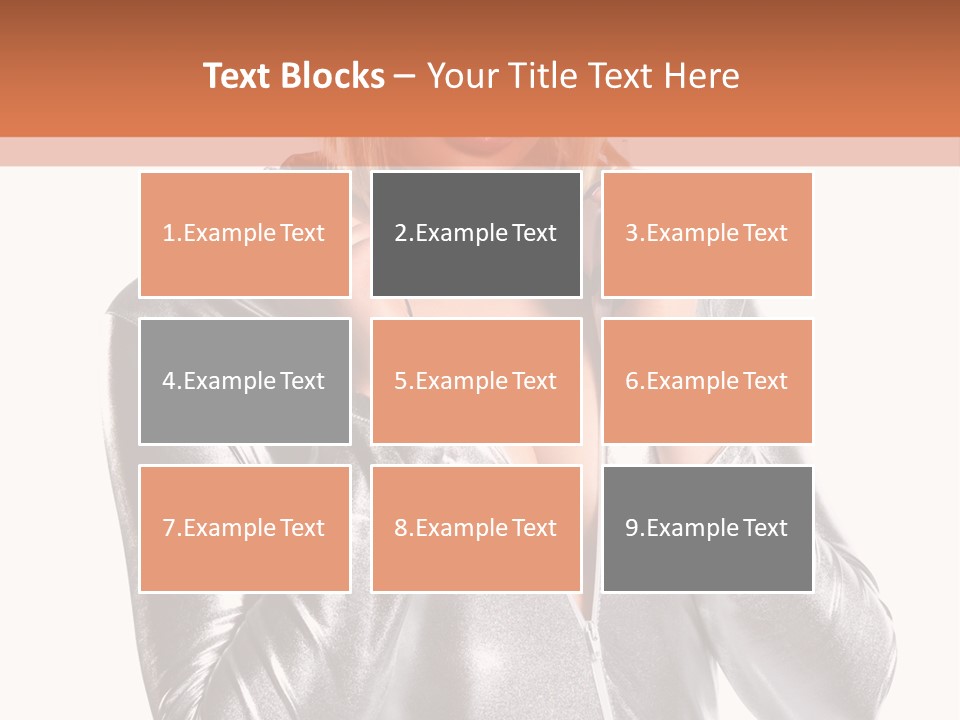 Model Background Bright PowerPoint Template