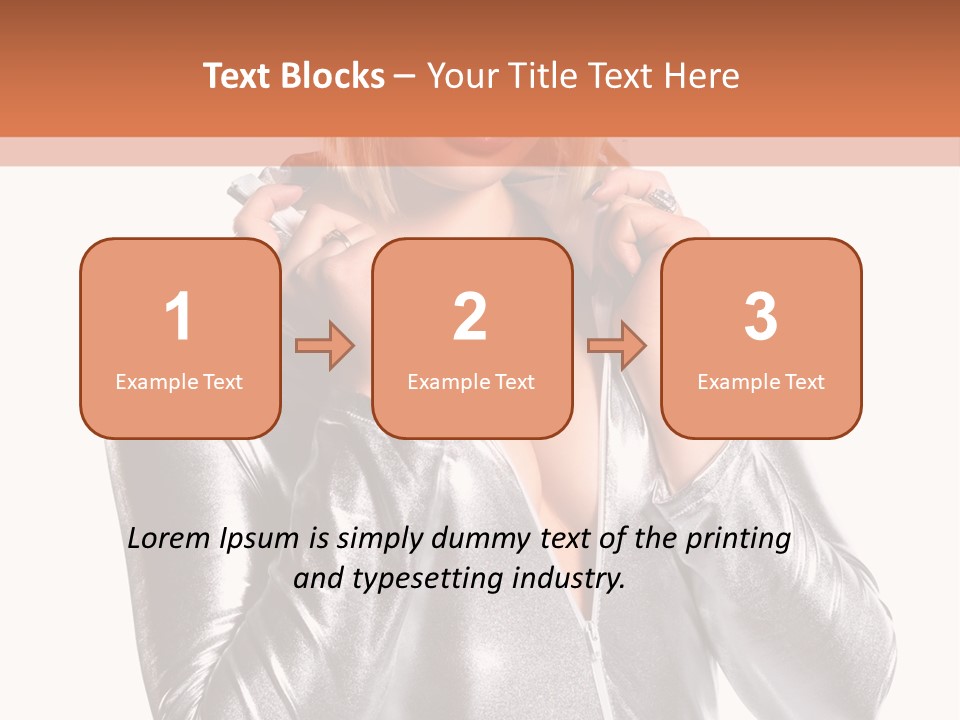 Model Background Bright PowerPoint Template