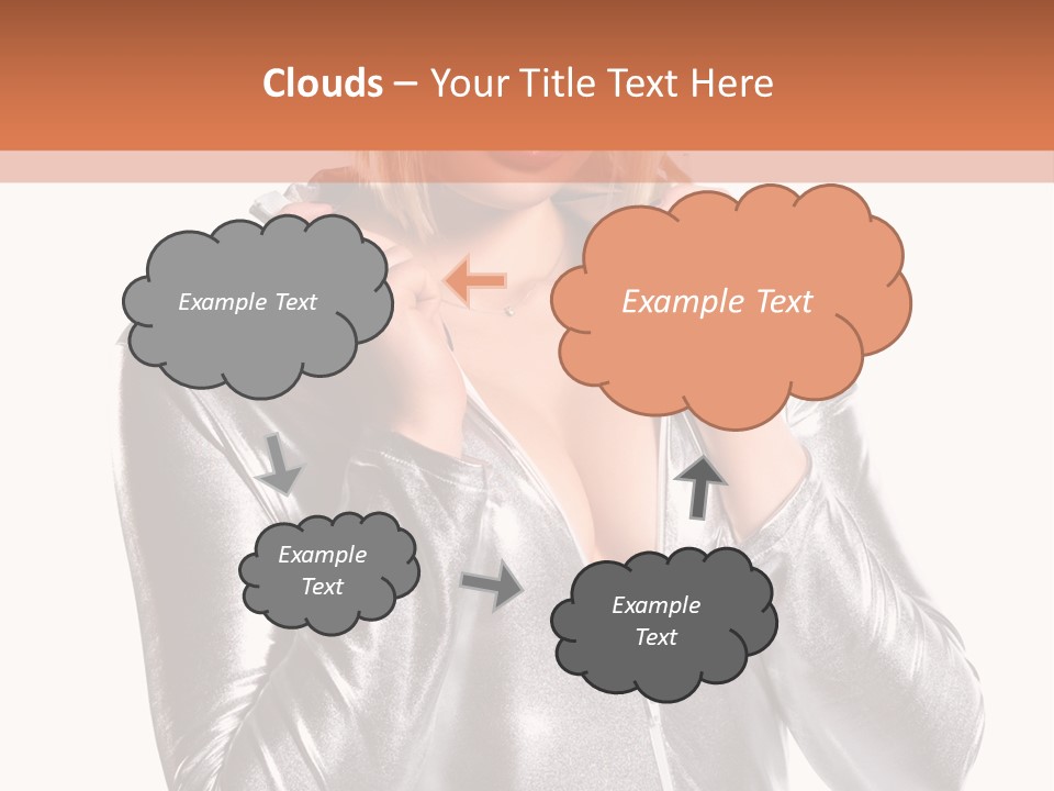 Model Background Bright PowerPoint Template