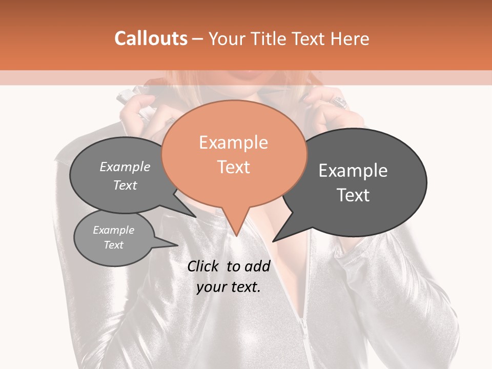 Model Background Bright PowerPoint Template