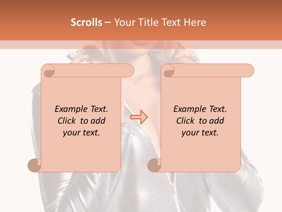 Model Background Bright PowerPoint Template