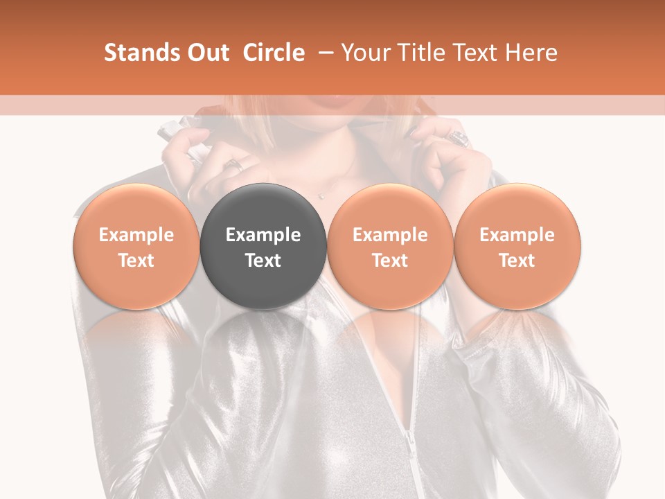 Model Background Bright PowerPoint Template