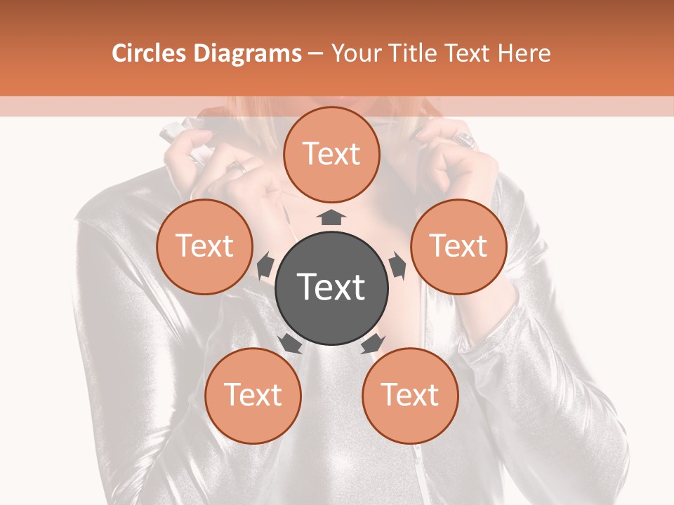 Model Background Bright PowerPoint Template