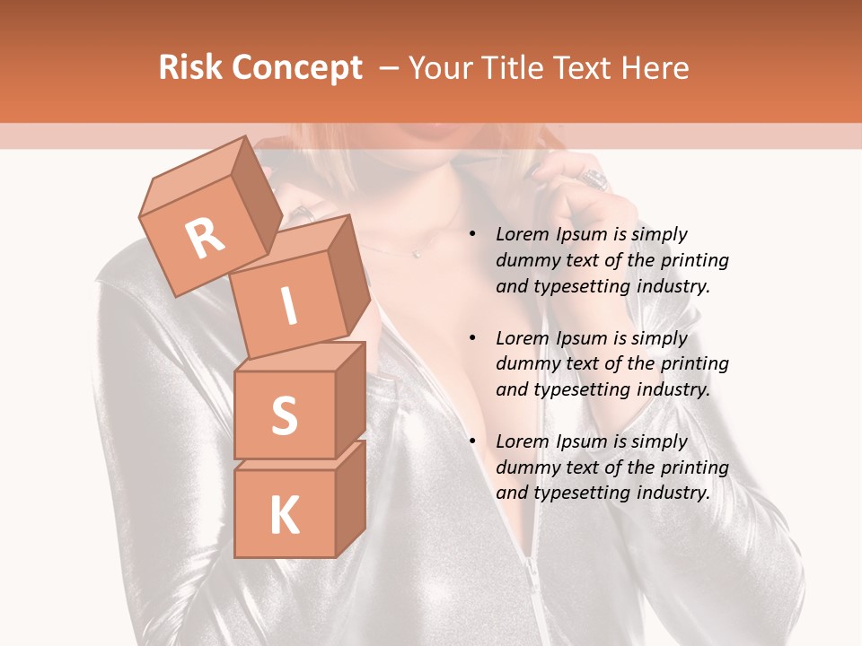 Model Background Bright PowerPoint Template