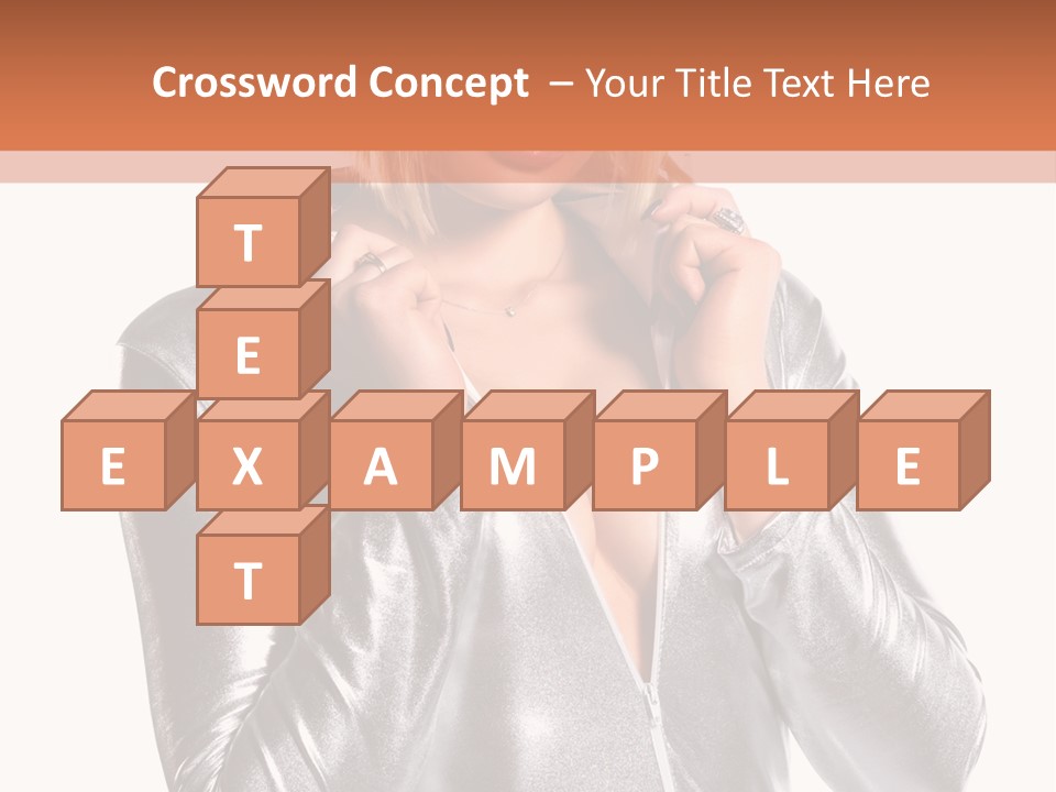 Model Background Bright PowerPoint Template