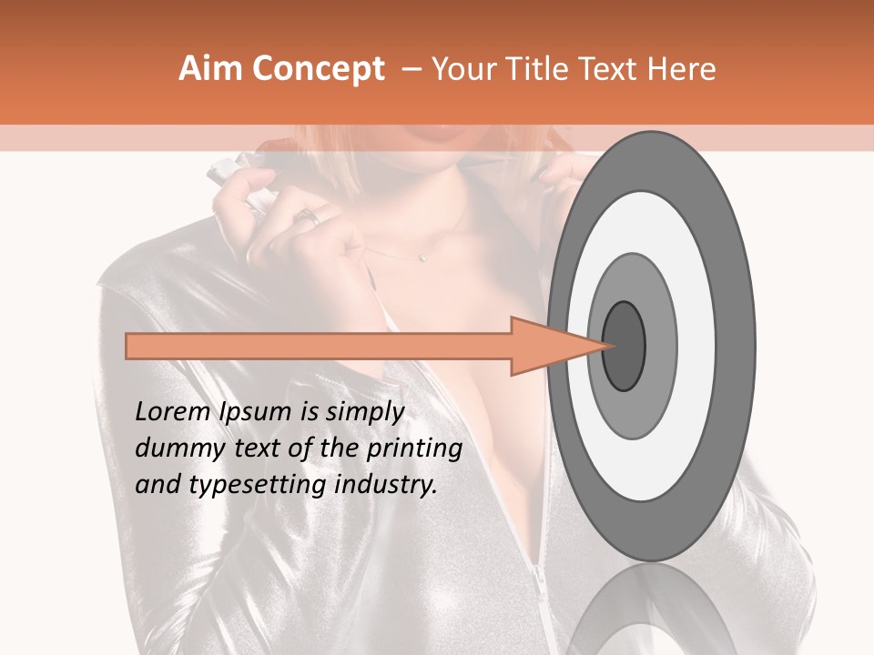 Model Background Bright PowerPoint Template